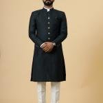 Classic Dark Green Achkan for Men | Elegant Ethnic Wear | Jaipurio